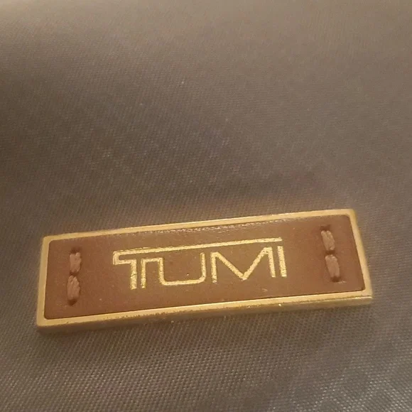 TUMI Olive Gray Ruffled Tote Bag - Picture 2 of 8